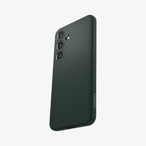 ACS07287 - Galaxy S24 Ultra Case Liquid Air in Matte Black showing the back